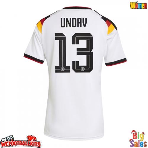 Germany Deniz Undav #13 Replica Home Stadium Shirt for Women World Cup 2026 Short Sleeve